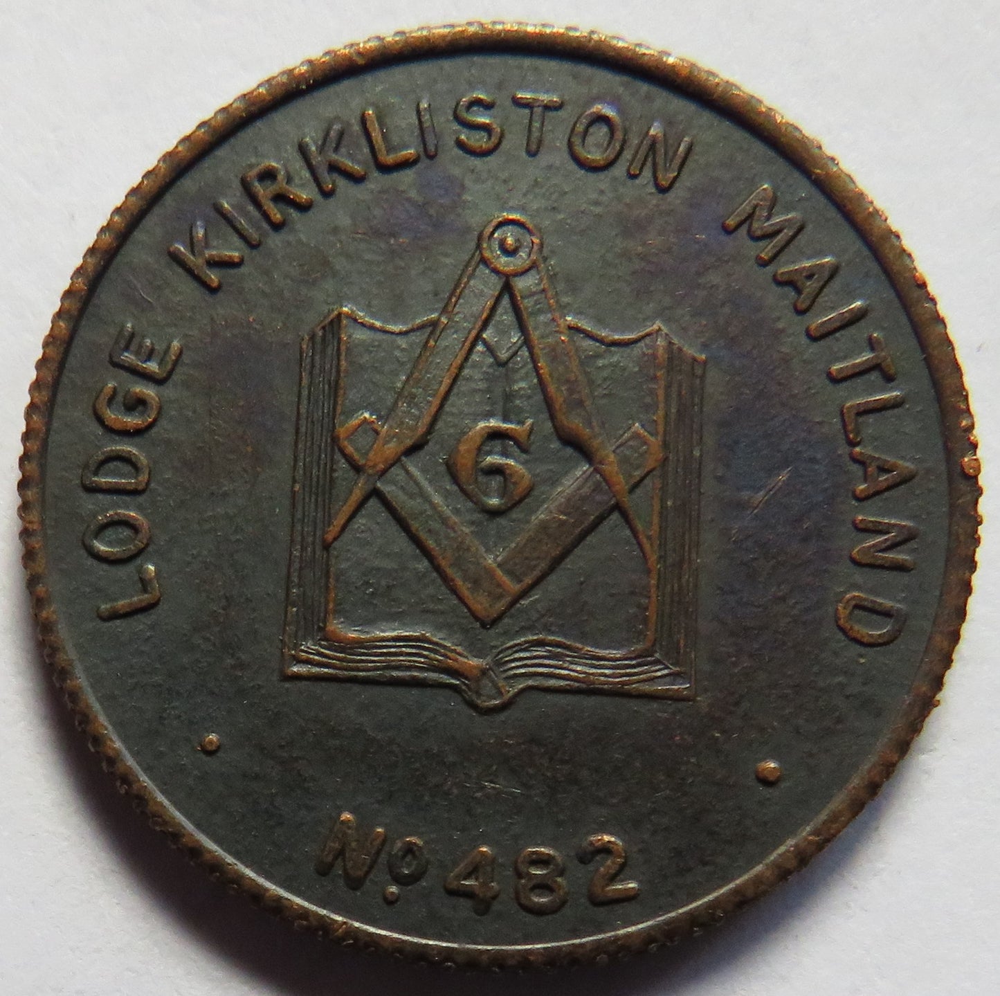 Lodge Kirkliston Maitland No 482 Vintage Masonic Token