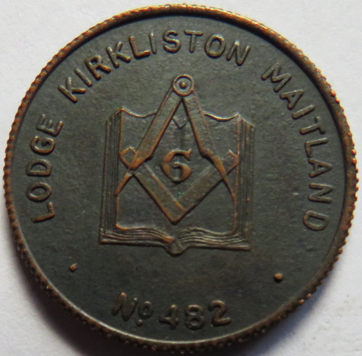 Lodge Kirkliston Maitland No 482 Vintage Masonic Token