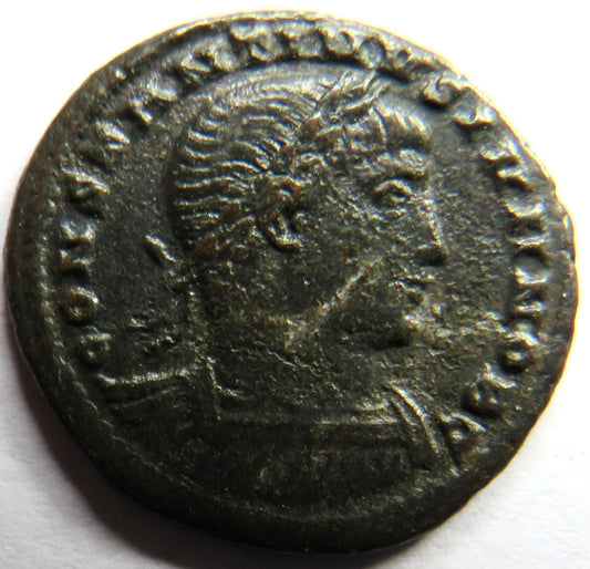 (316-340) Constantine II AE3 Coin GLORIA EXERCITVS