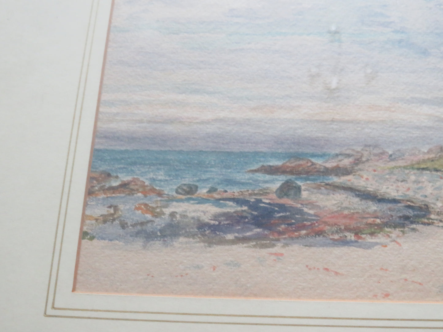 Antique Watercolour Coastal / Castle Scene By Peter Wishart ARSA (SCOTTISH 1846 - 1932)