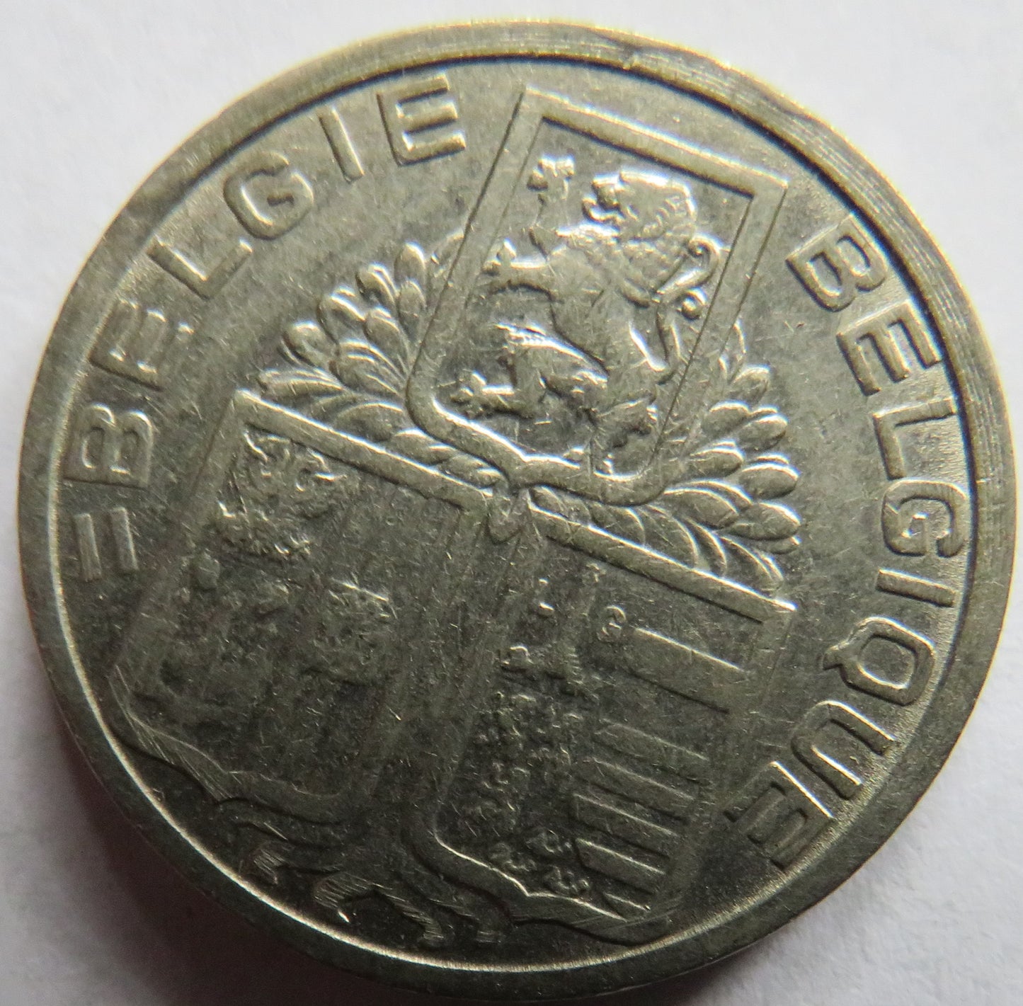 1939 Belgium 5 Francs Coin