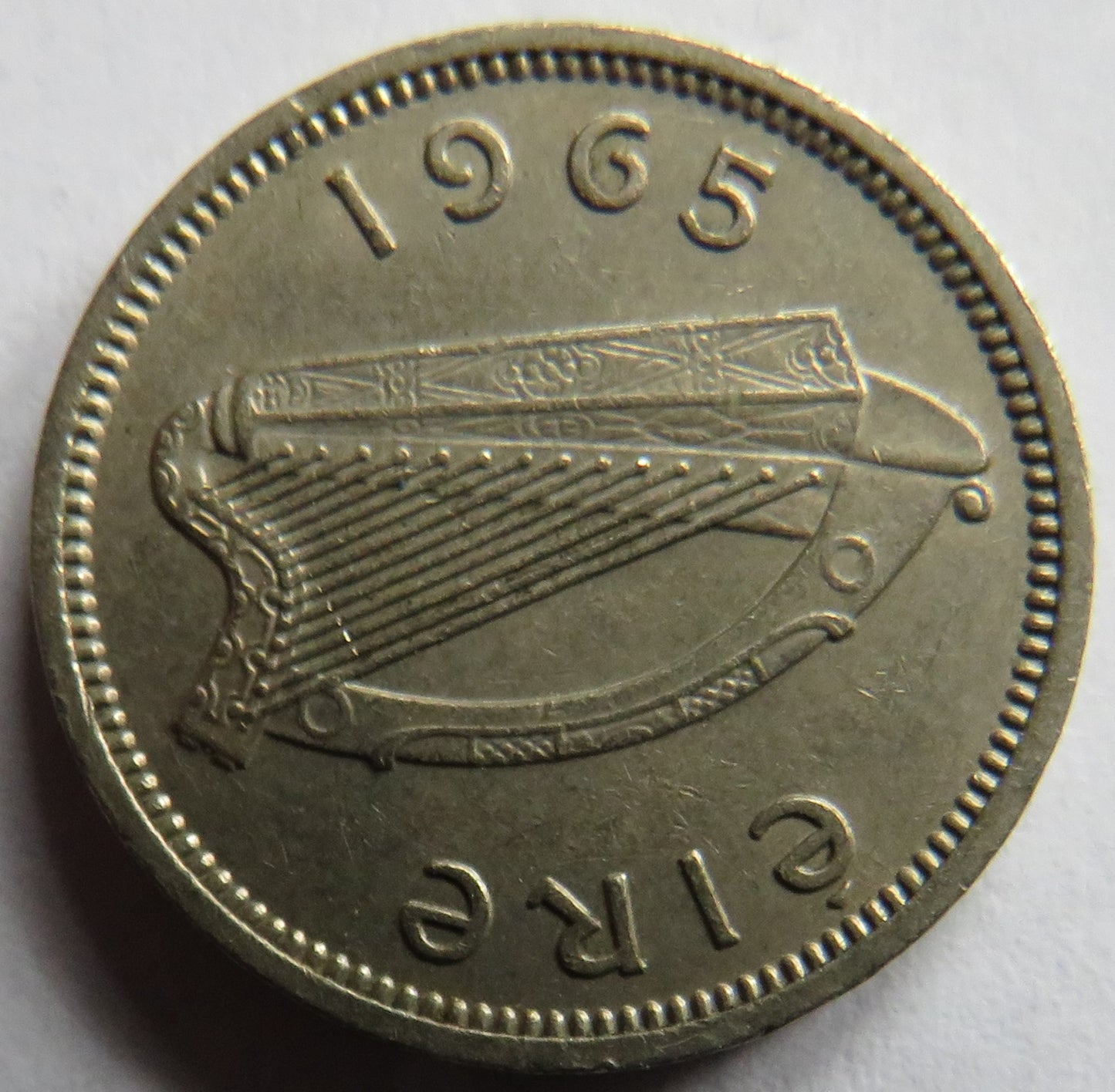 1965 Ireland Eire Threepence Coin