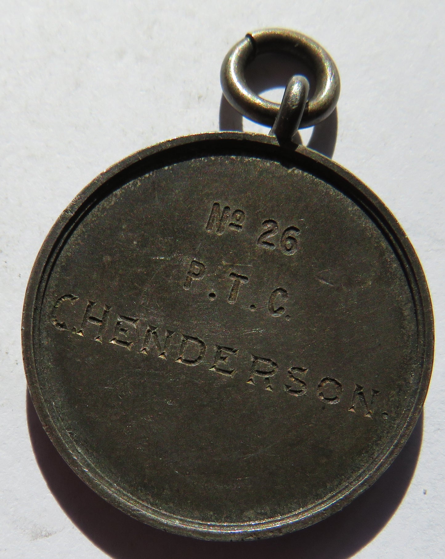 Antique Army Boxing Medal - White Metal - 1947