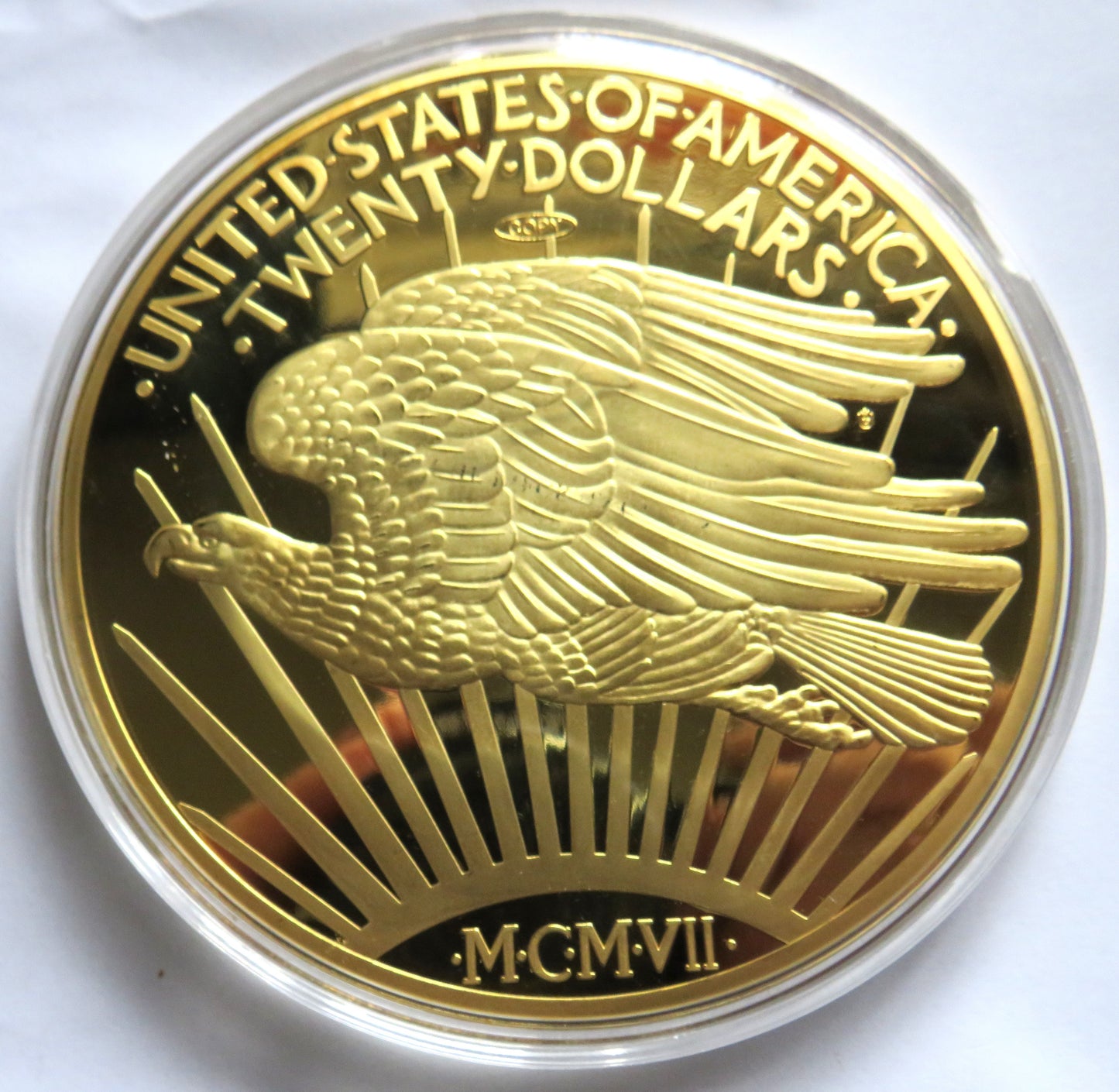 2014 - 1907 Indian Head Double Eagle Large Commemorative Coin / Medal 100mm