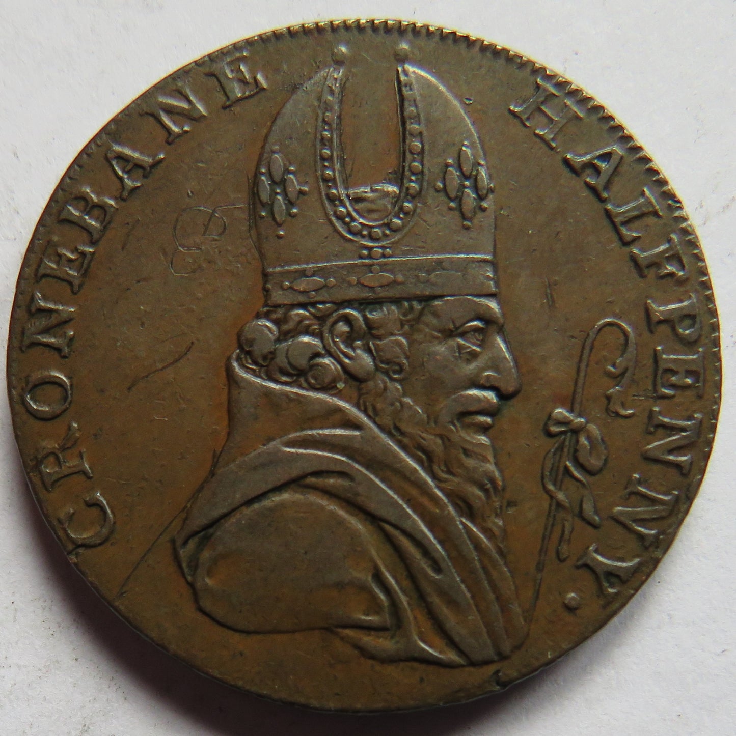 1789 Cronebane Halfpenny Token Associated Irish Mine Company