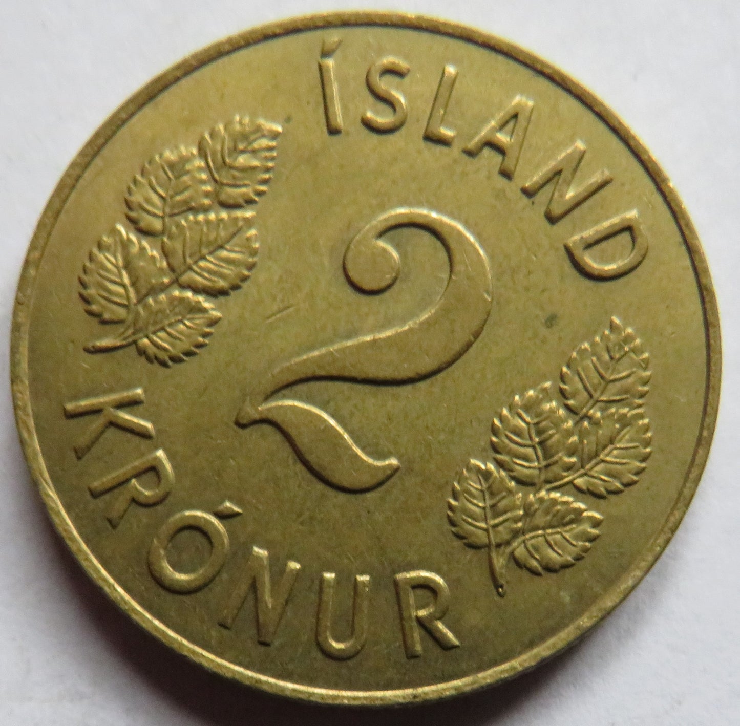 1946 Iceland 2 Kronur Coin