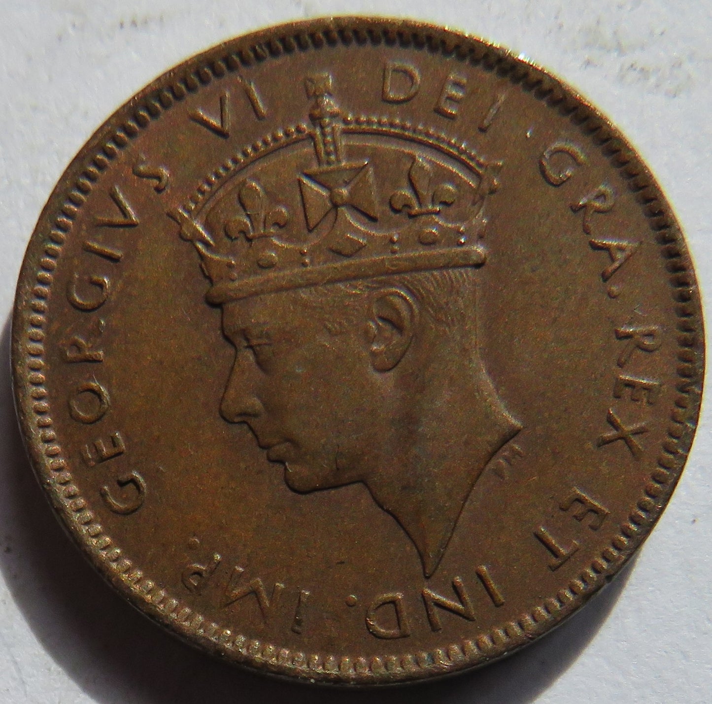 1942 King George VI Newfoundland One Cent Coin