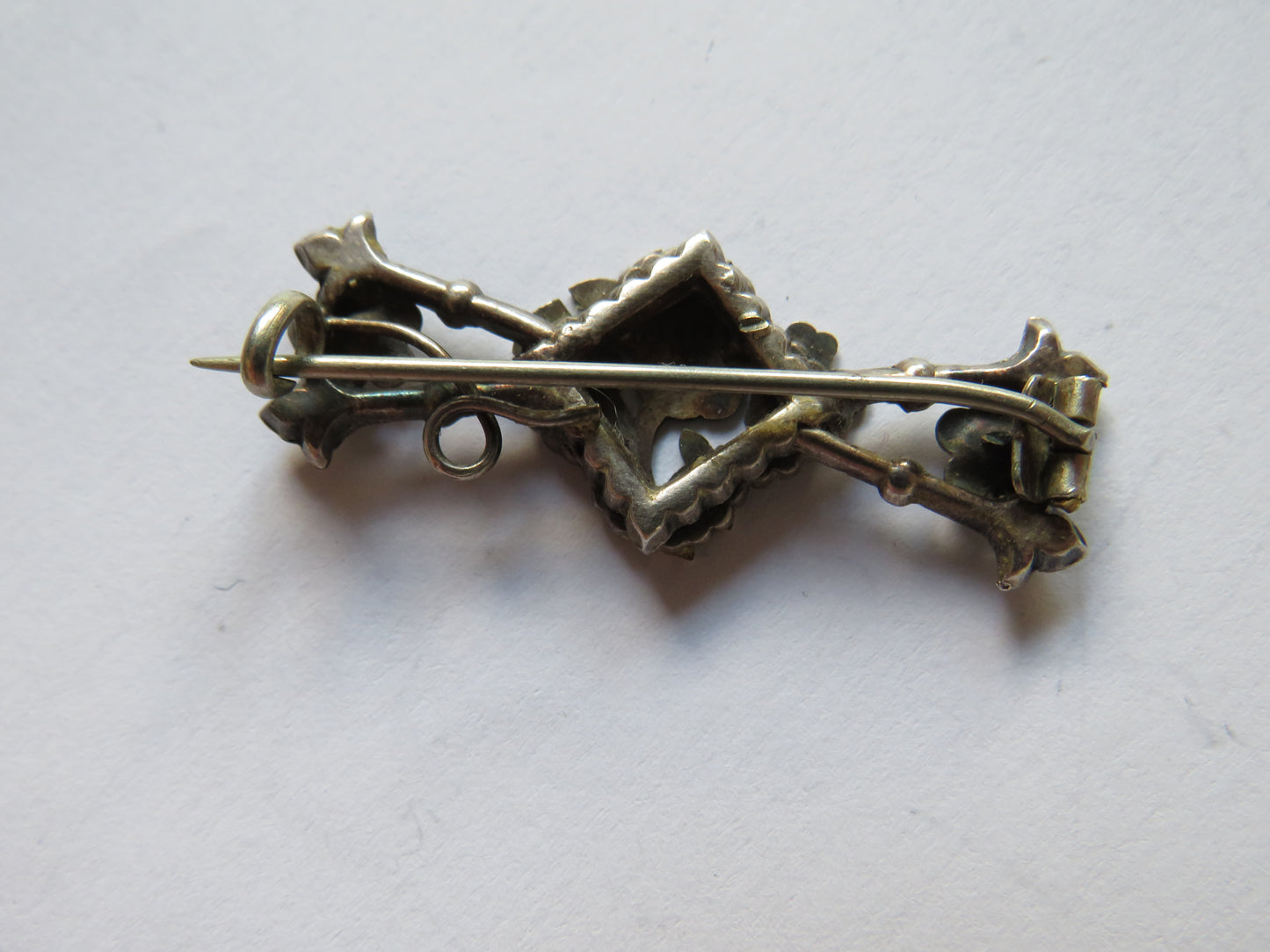 Antique Victorian Scottish Silver Floral / Thistle Brooch