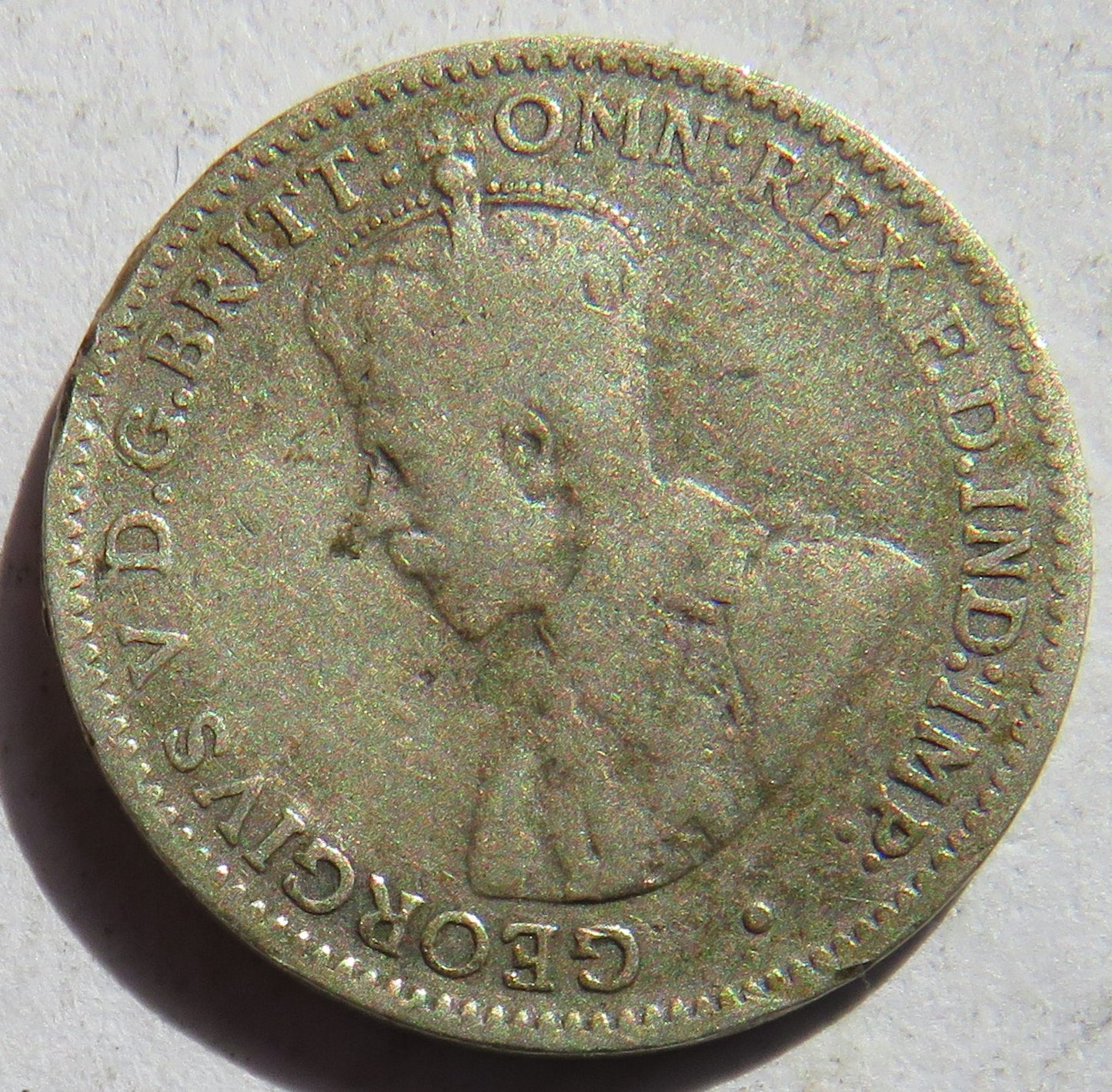 1912 King George V Australia Silver Threepence Coin