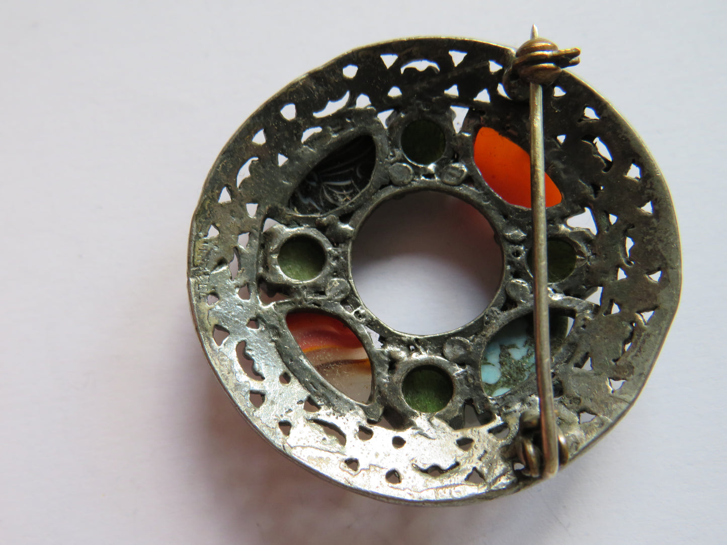 Scottish Agate Brooch In The Style of Miracle