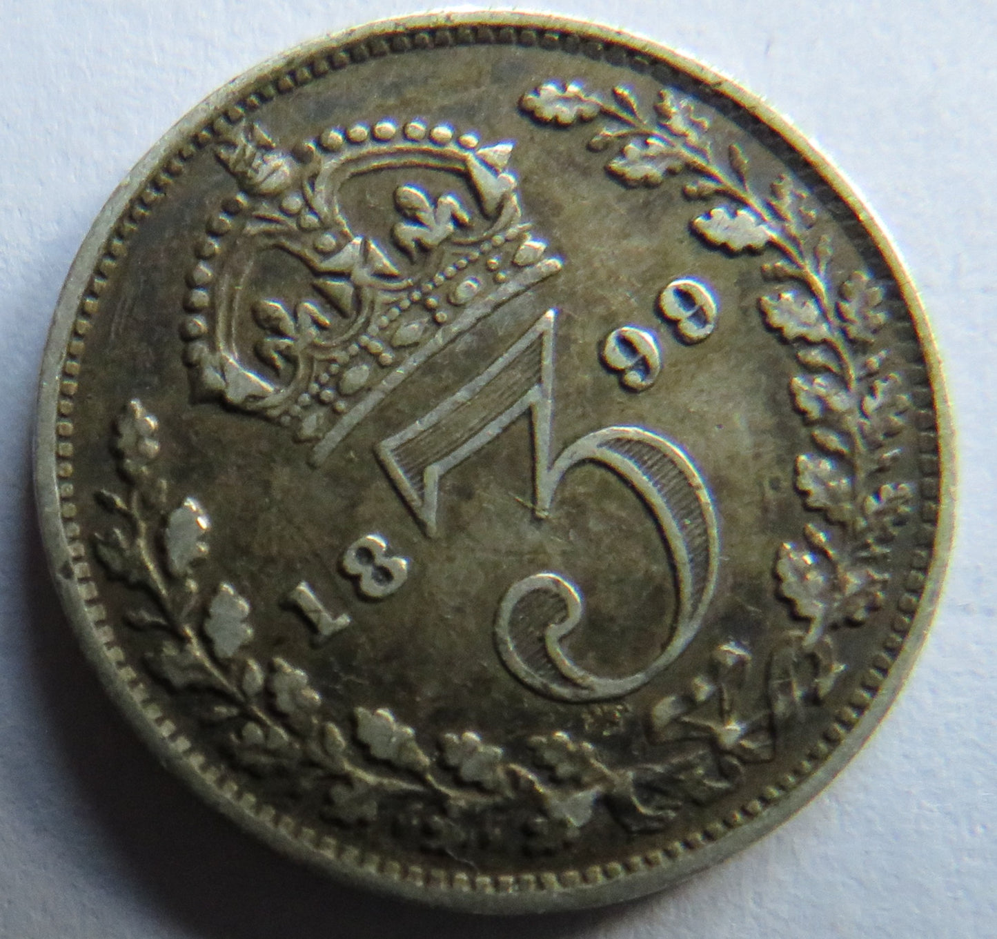 1899 Queen Victoira Silver Threepence Coin - Great Britain