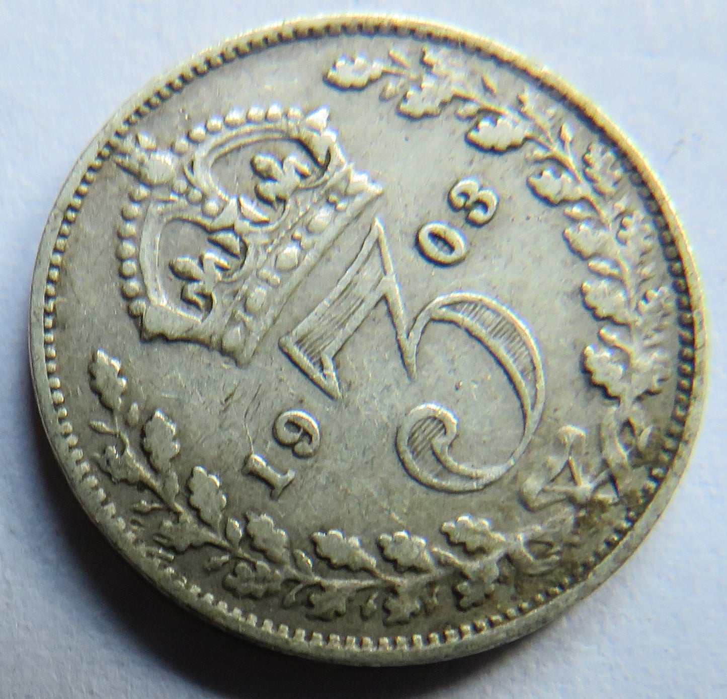 1903 King Edward VII Silver Threepence Coin - Great Britain