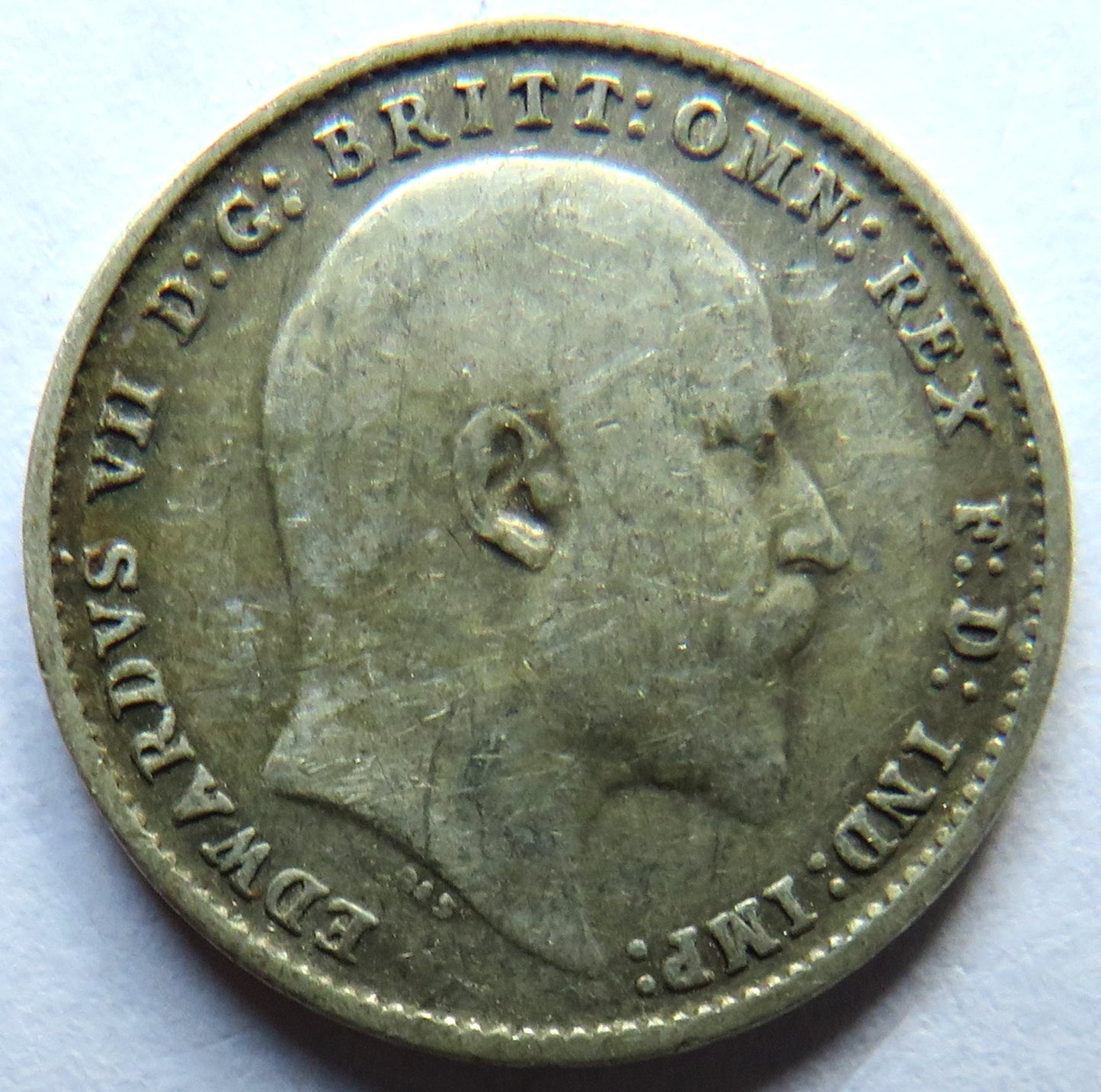 1905 King Edward VII Silver Threepence Coin - Great Britain