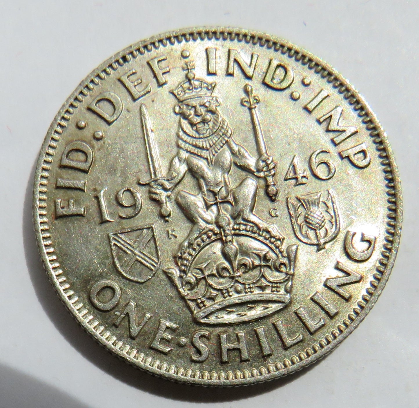 1946 King George VI (Scottish) Silver Shilling Coin - Higher Grade