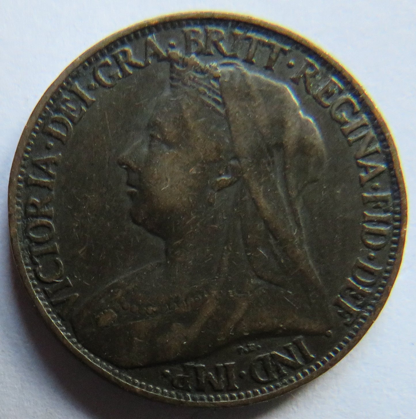 1897 Queen Victoria Farthing Coin - Great Britain