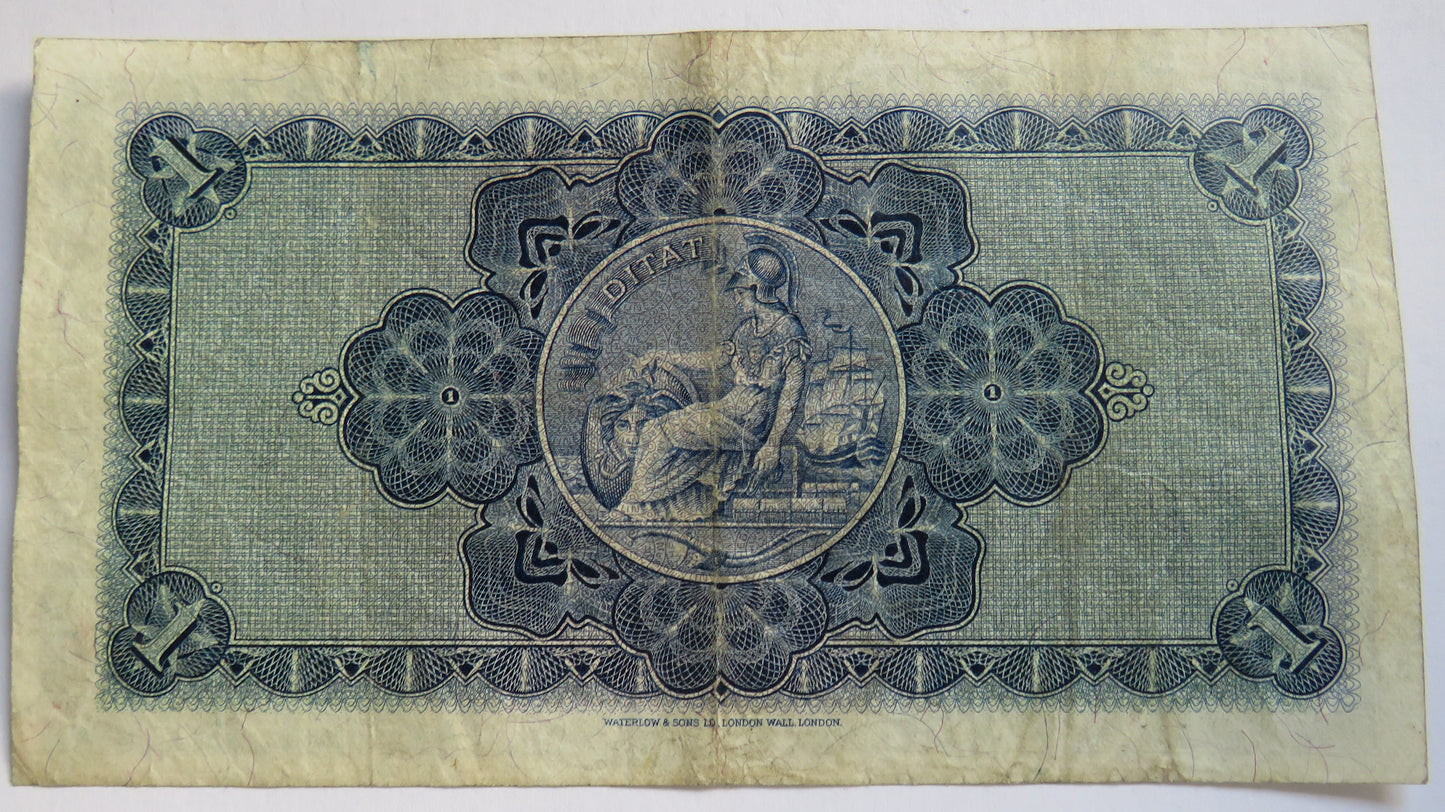 1958 The British Linen Bank £1 One Pound Banknote H/3