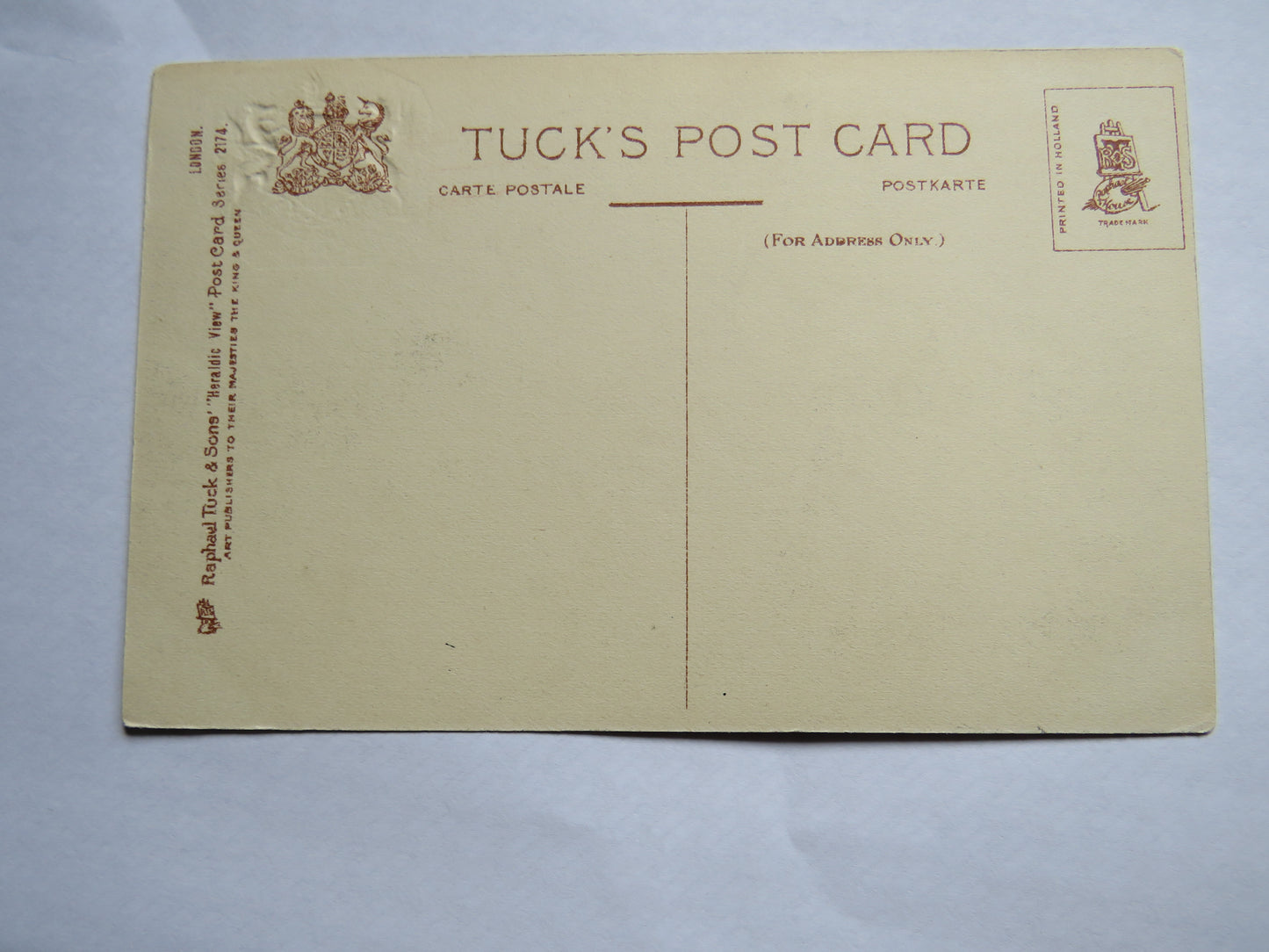 Vintage Postcard of London, The Tower From The River