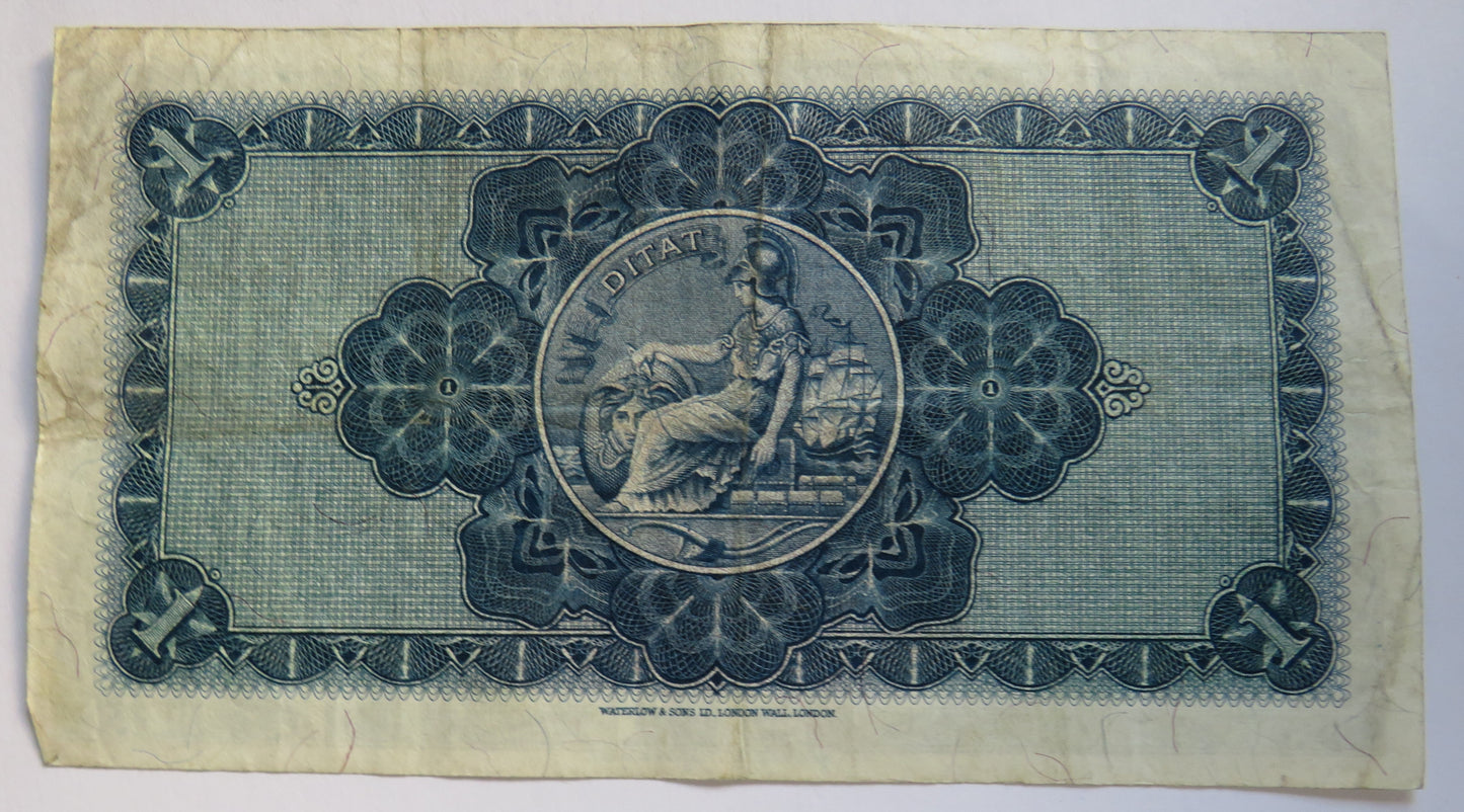 1960 The British Linen Bank £1 One Pound Banknote O/3