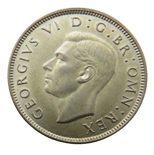 1942 King George VI Silver Florin / Two Shillings Coin In High Grade