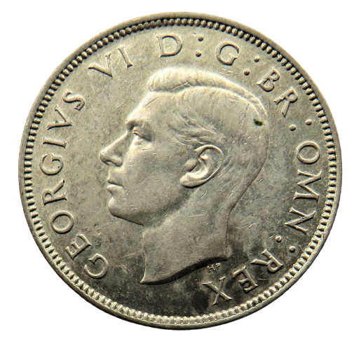 1941 King George VI Silver Florin / Two Shillings Coin In Higher Grade
