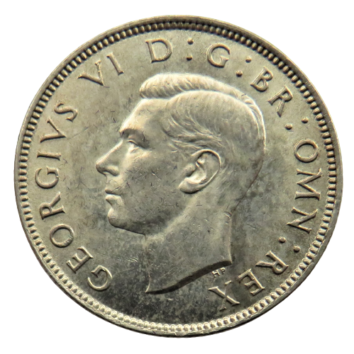 1943 King George VI Silver Florin / Two Shillings Coin In High Grade