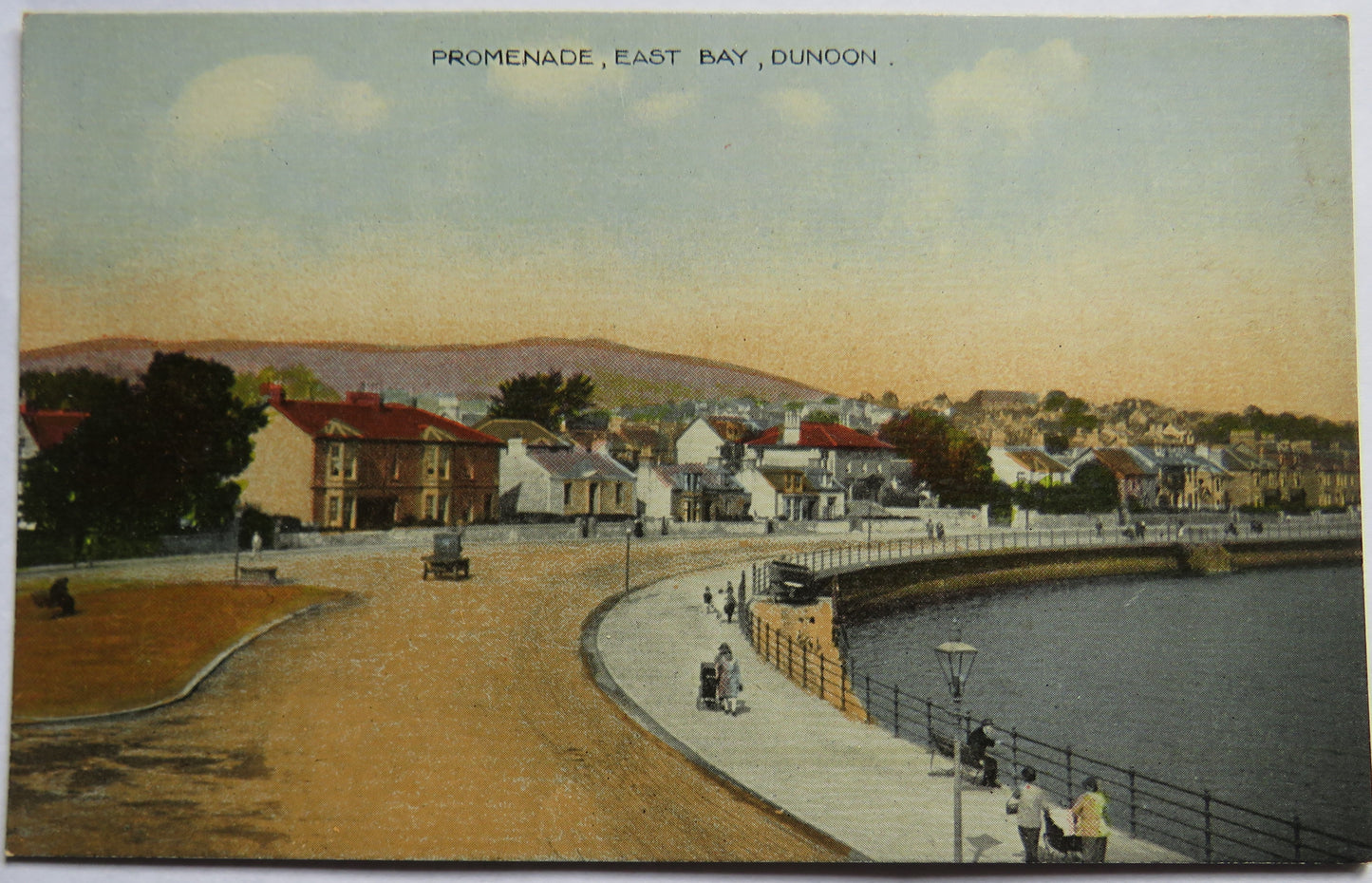 Vintage Postcard of Promenade, East Bay, Dunoon