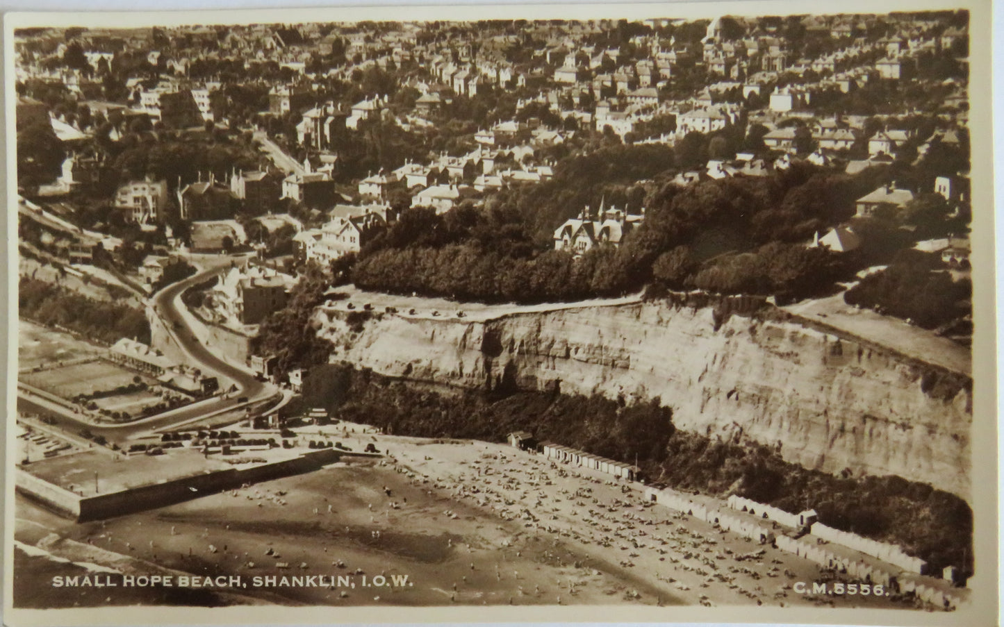 Vintage Postcard of Small Hope Beach, Shanklin I.O.W