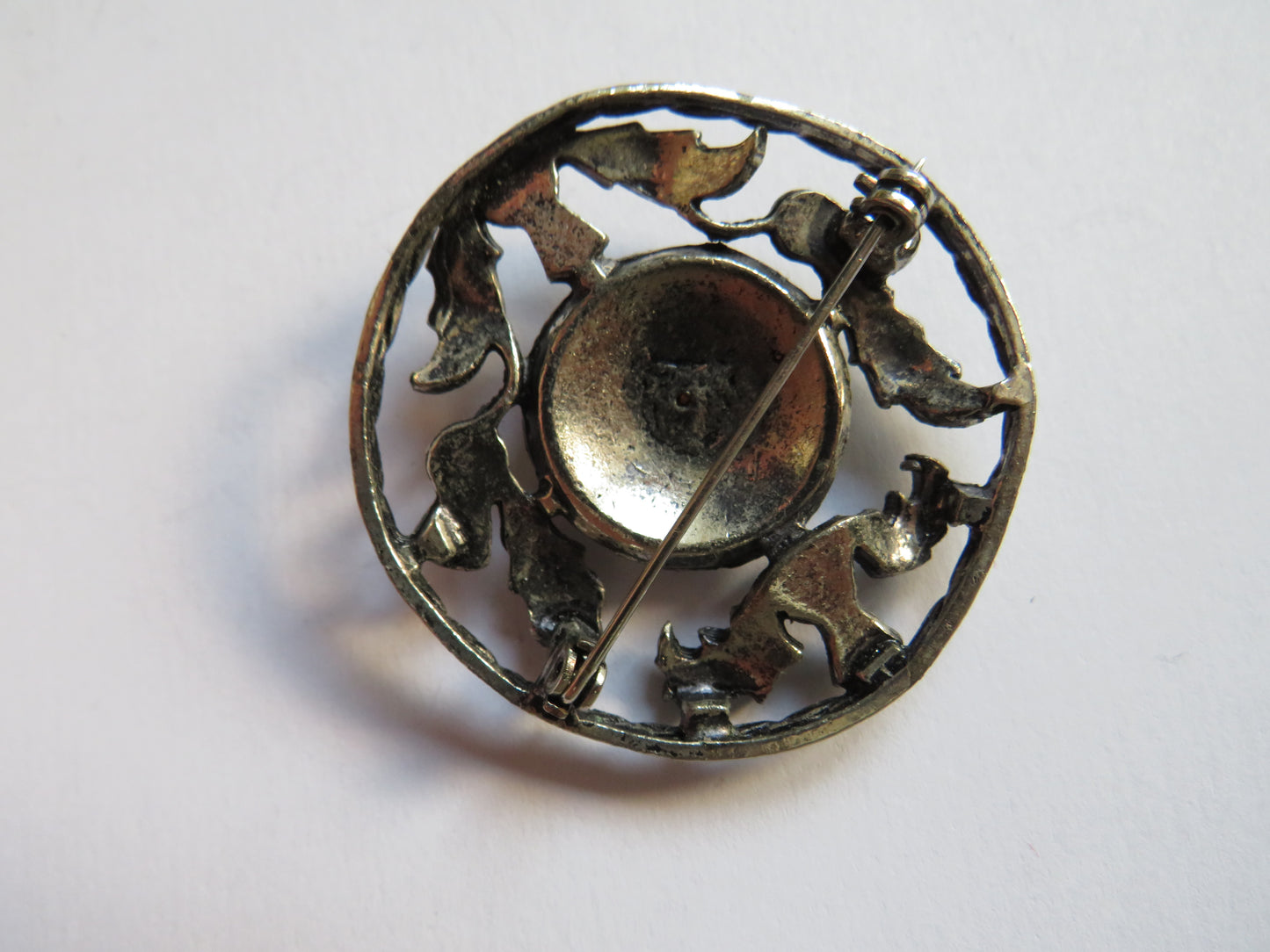 Vintage Scottish Thistle shield Brooch