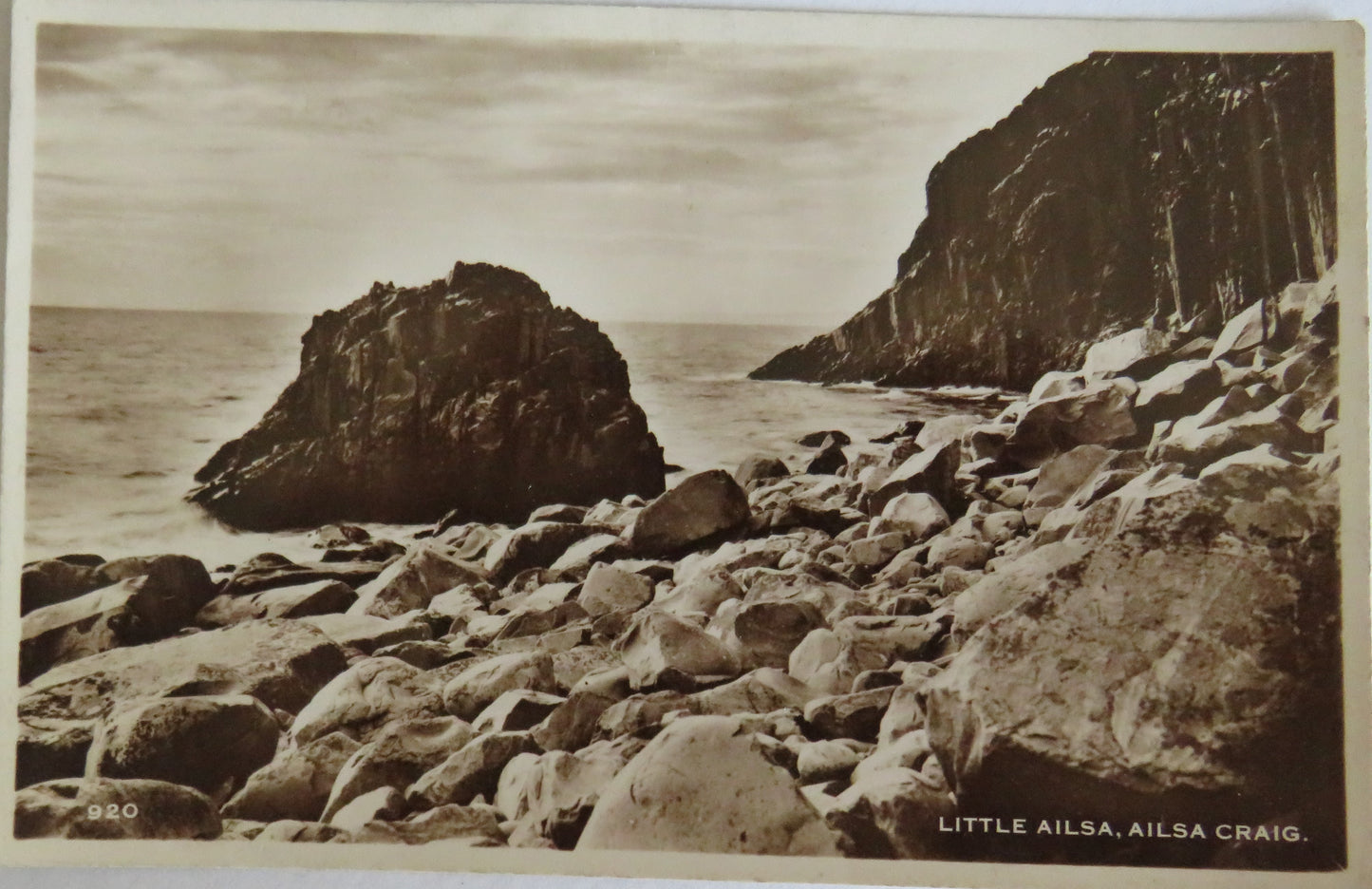 Vintage Postcard of Little Ailsa, Ailsa Craig