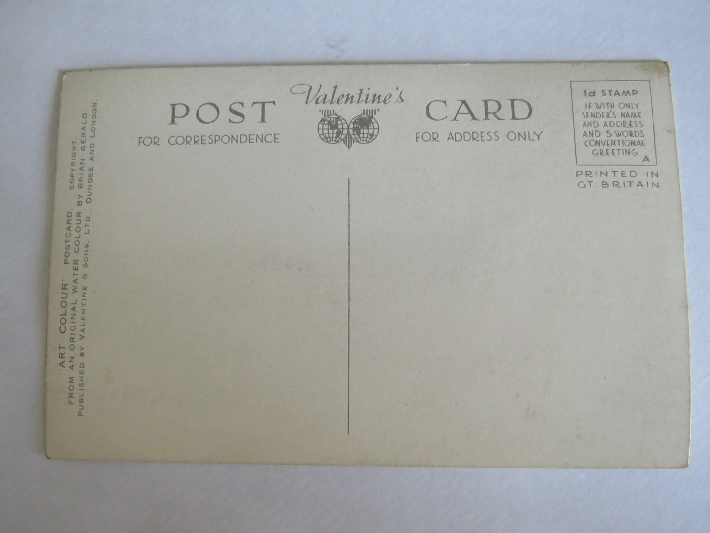 Vintage Postcard of Princess Street, Edinburgh