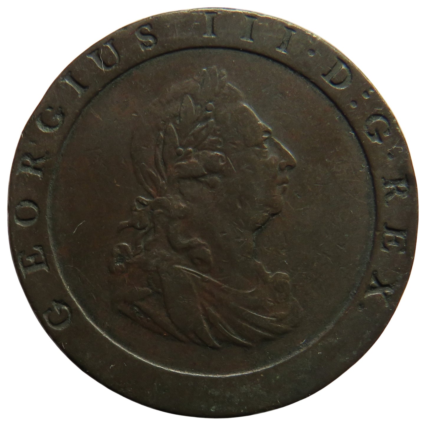 1797 King George III Cartwheel One Penny Coin Good Example