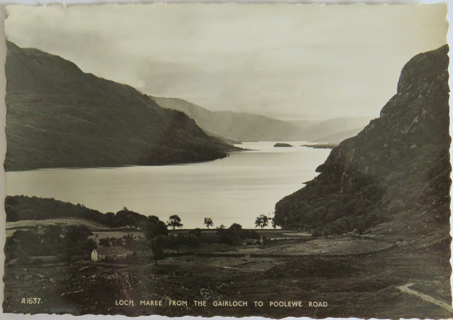 Vintage Postcard of Loch Maree From The Gairloch To Poolewe Road