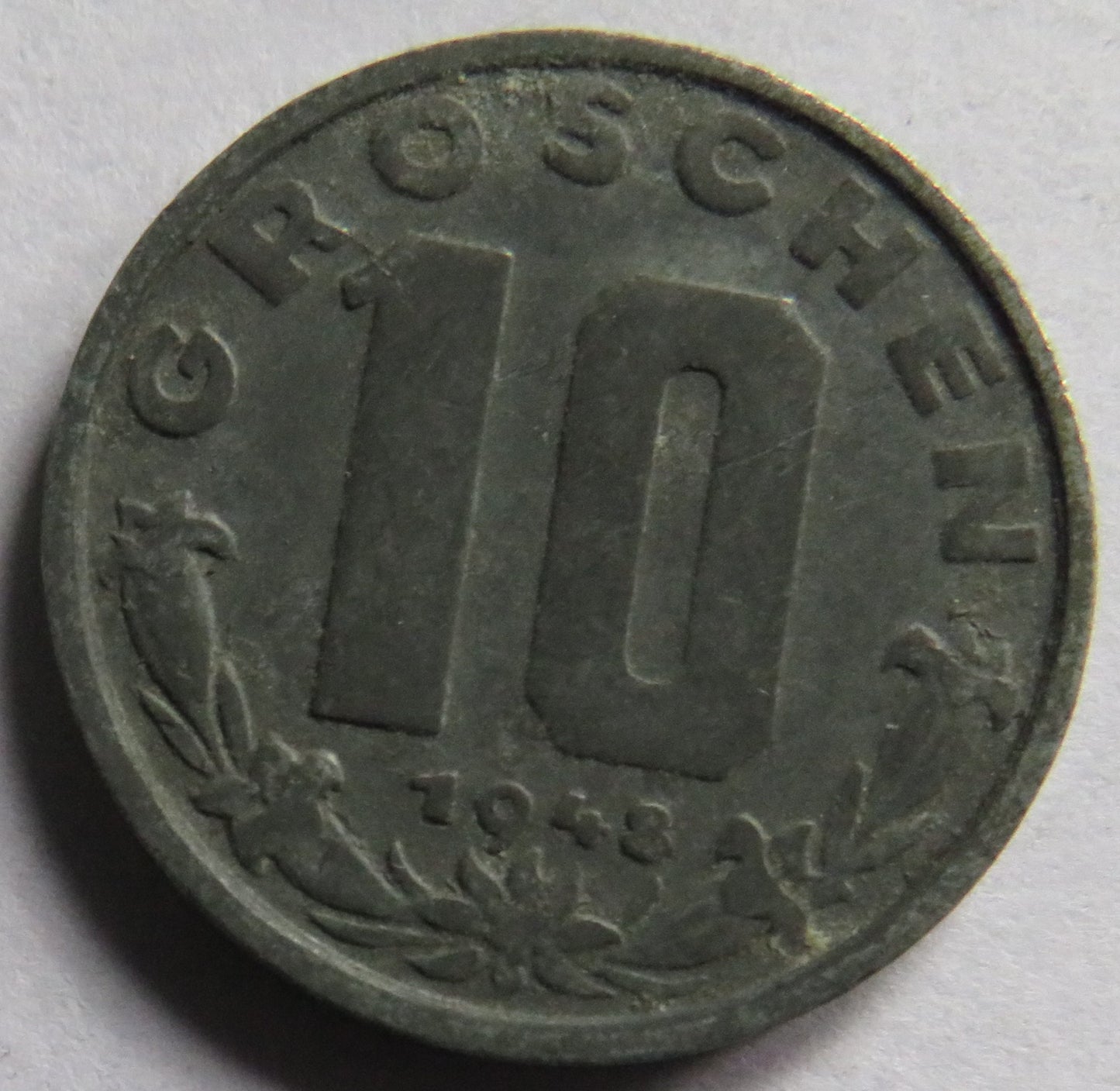 1948 Austria 10 Groschen Coin