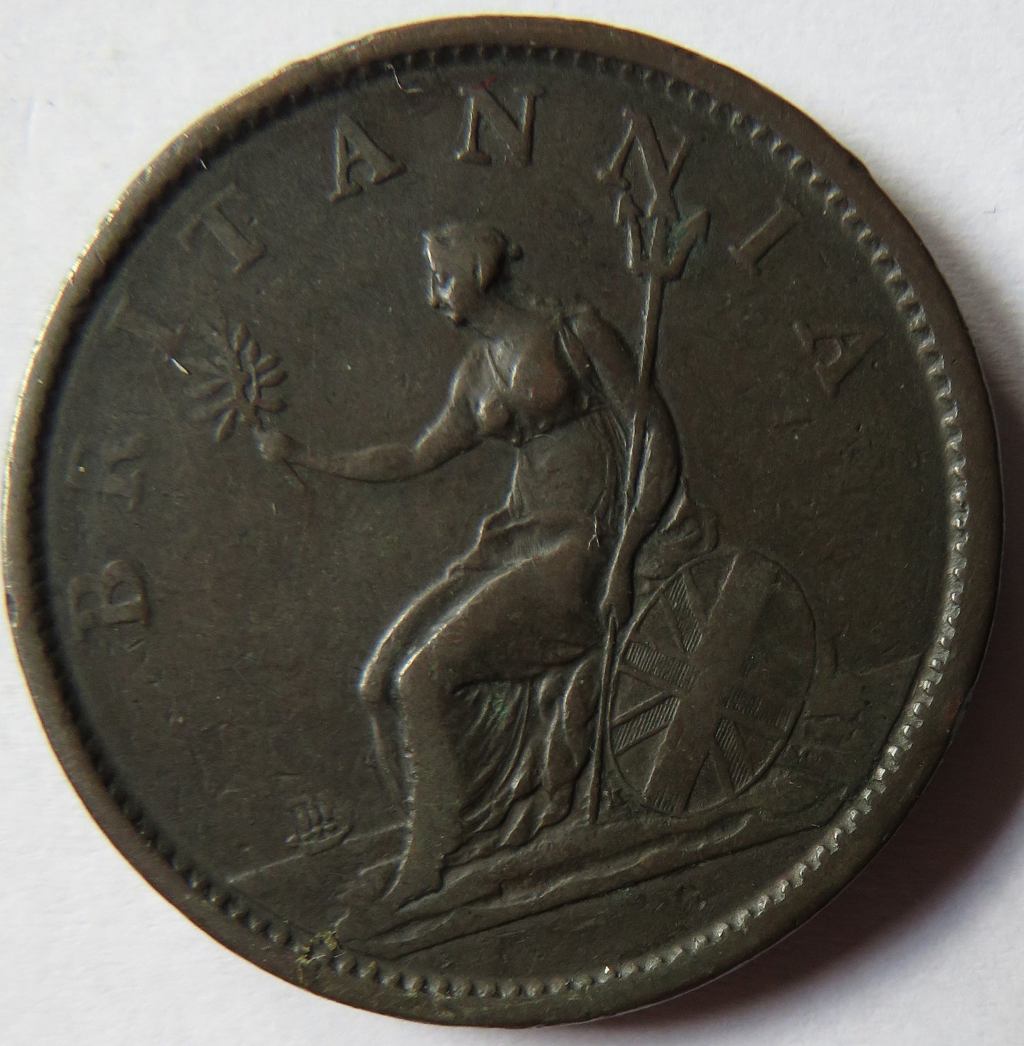 1806 King George III One Penny Coin - Great Britain