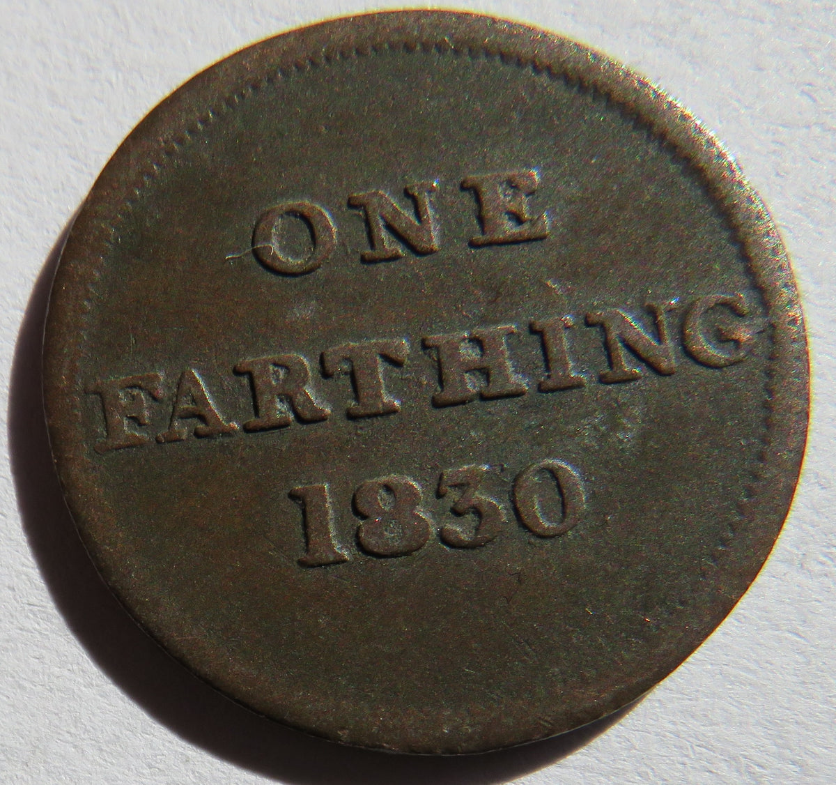 1830 Glasgow Retailers One Farthing Token