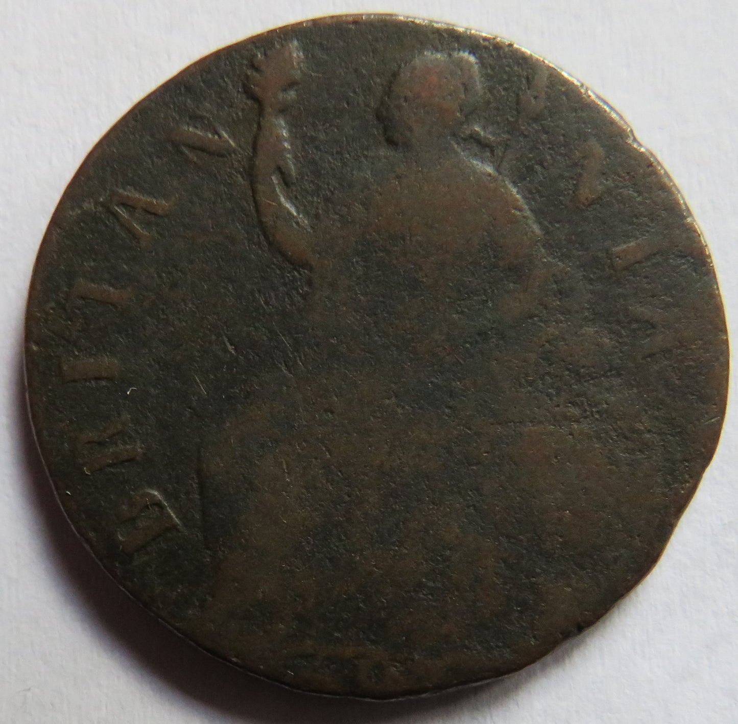 1695-1701 King William III Halfpenny Coin - Great Britain
