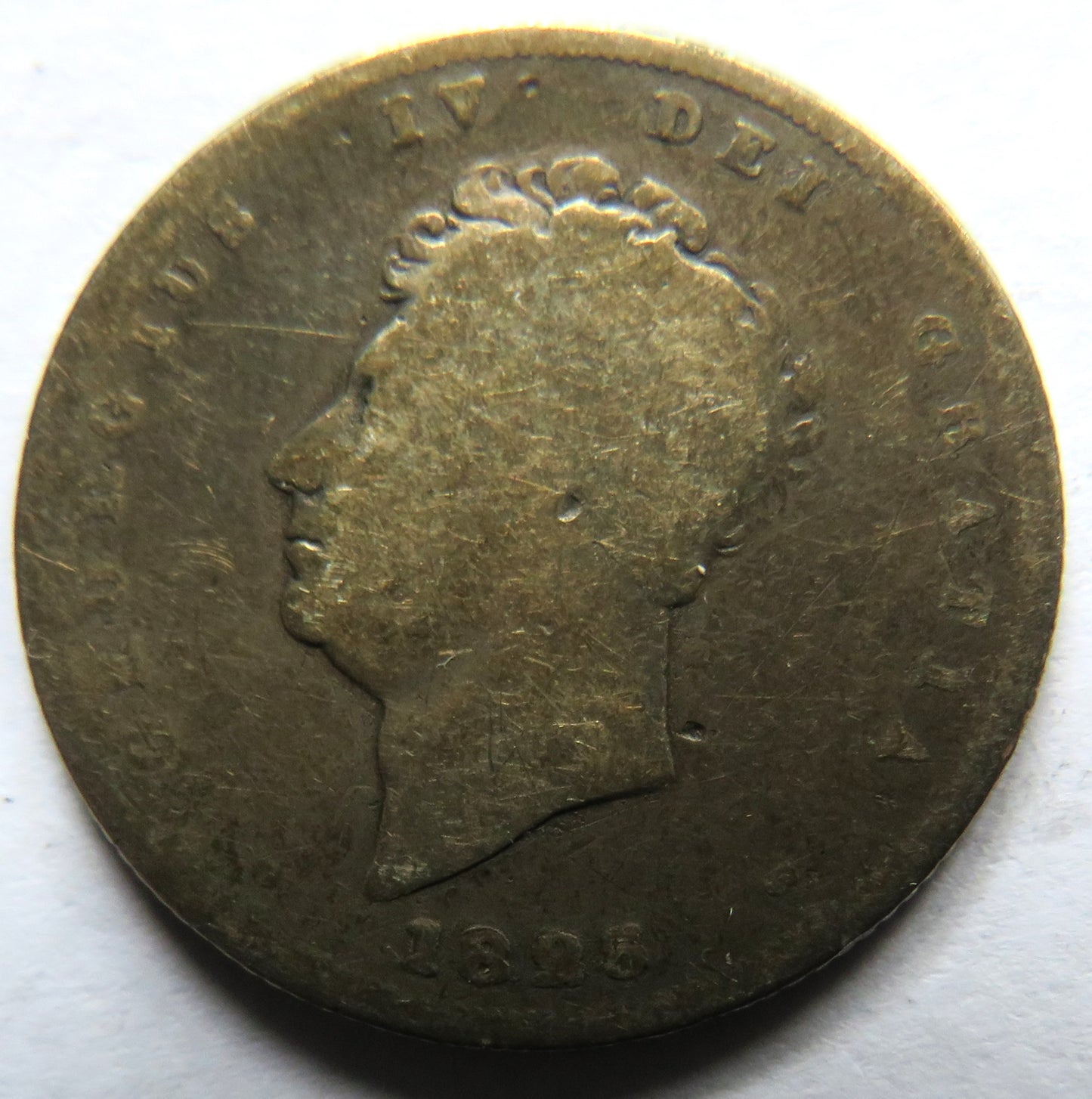1825 King George IV Silver Shilling Coin - Great Britain