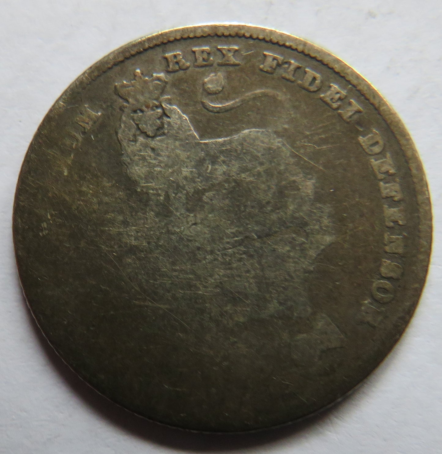 1825 King George IV Silver Shilling Coin - Great Britain