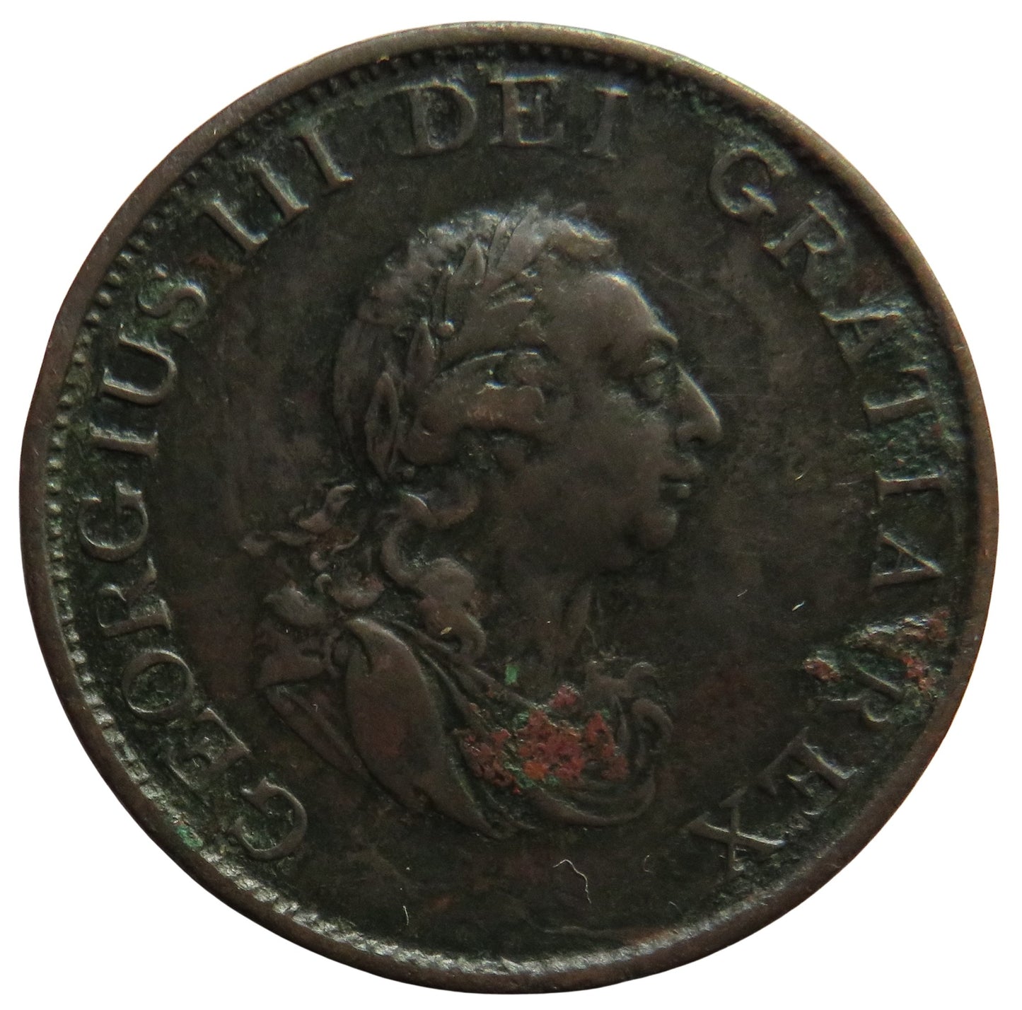 1799 King George III Halfpenny Coin -  Great Britain