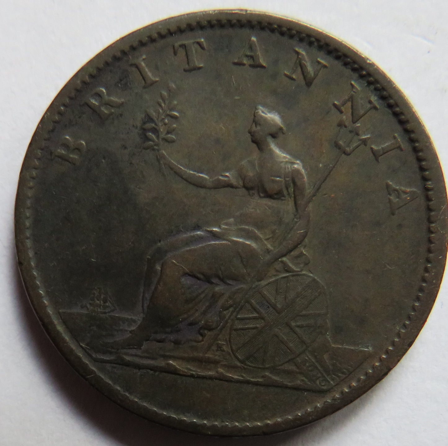 1807 King George III Halfpenny Coin - Great Britain