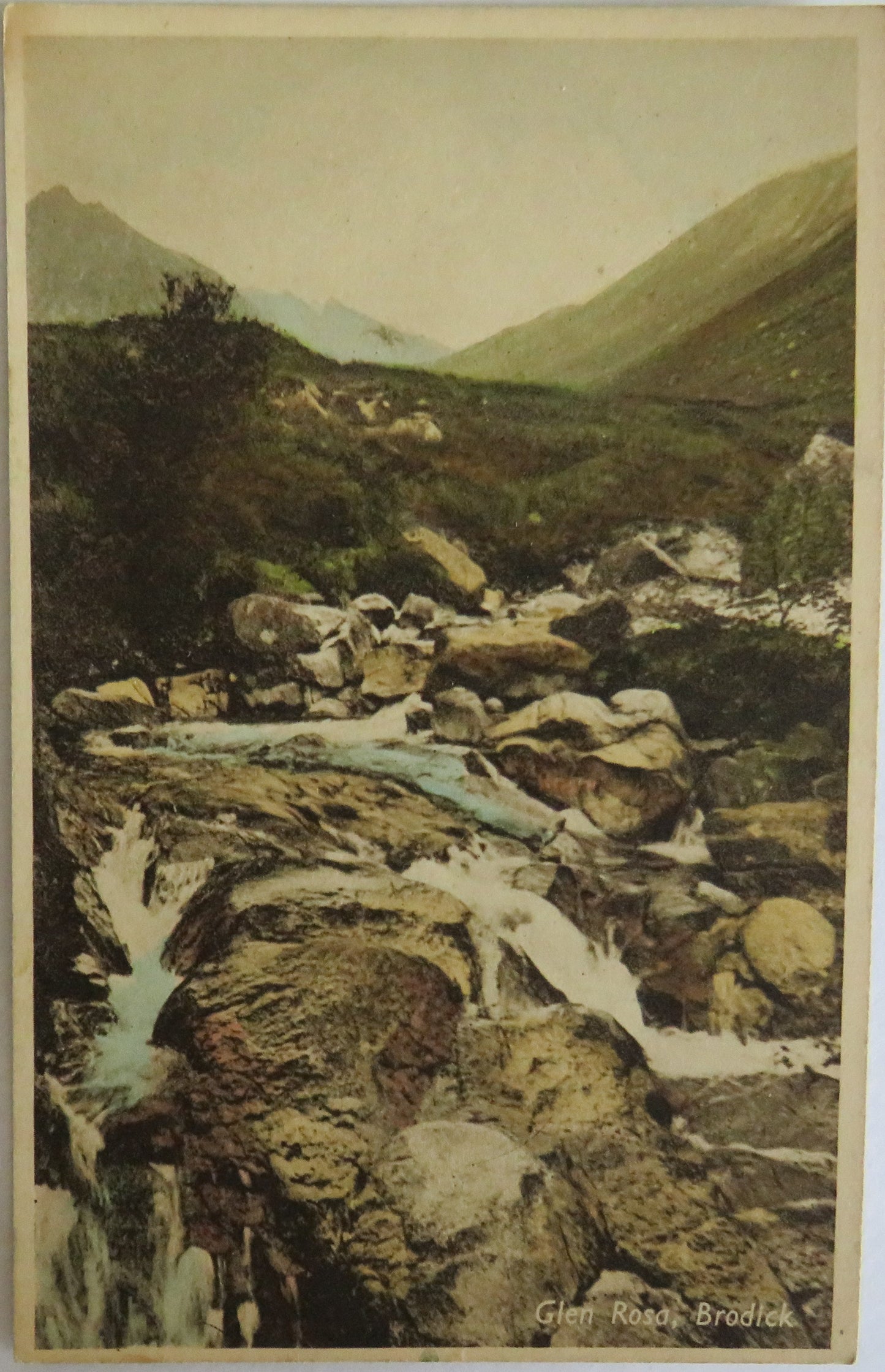 Vintage Postcard Of Glen Rosa, Brodick