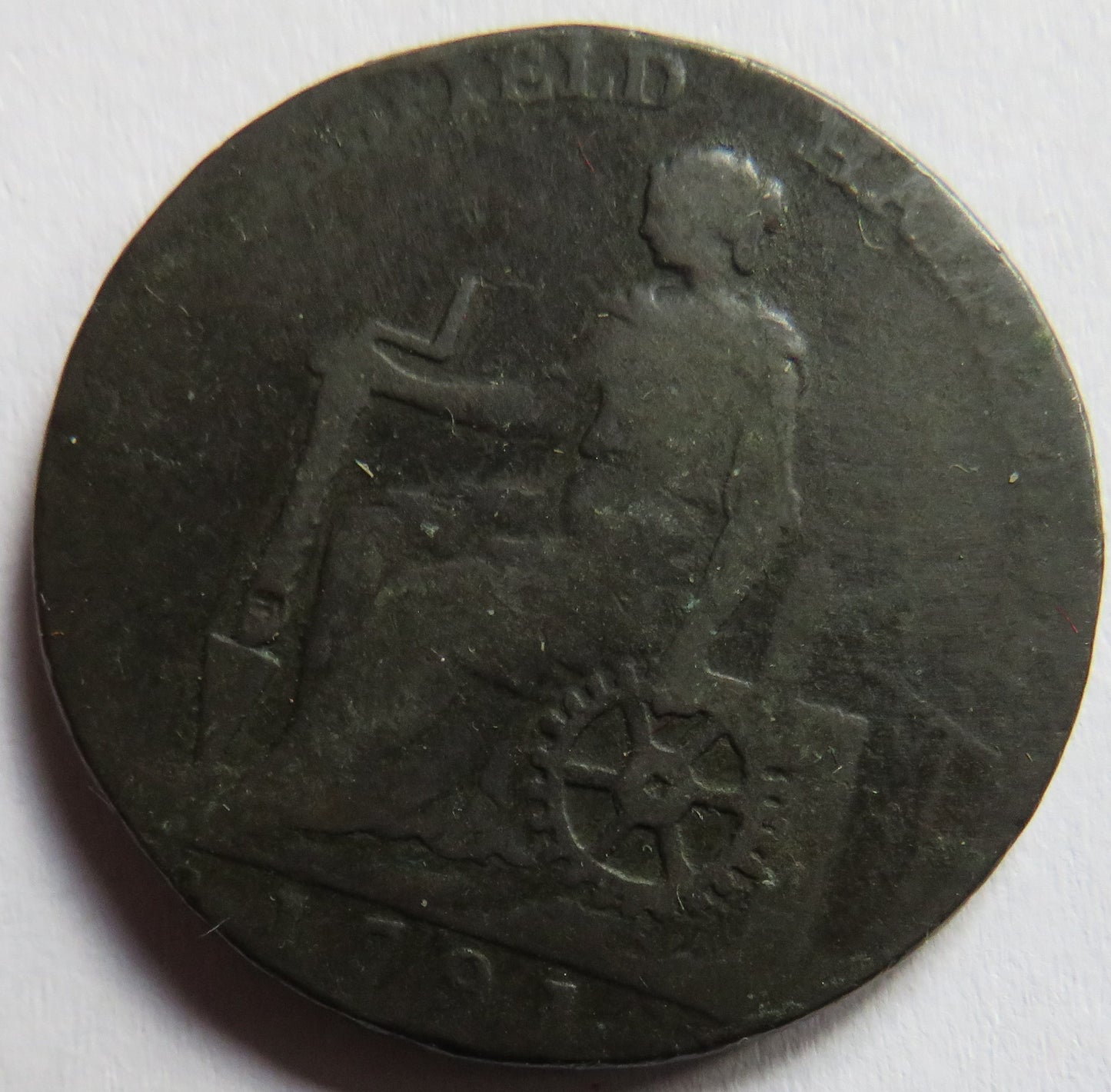 1791 Macclesfield Halfpenny Token - Charles Roe