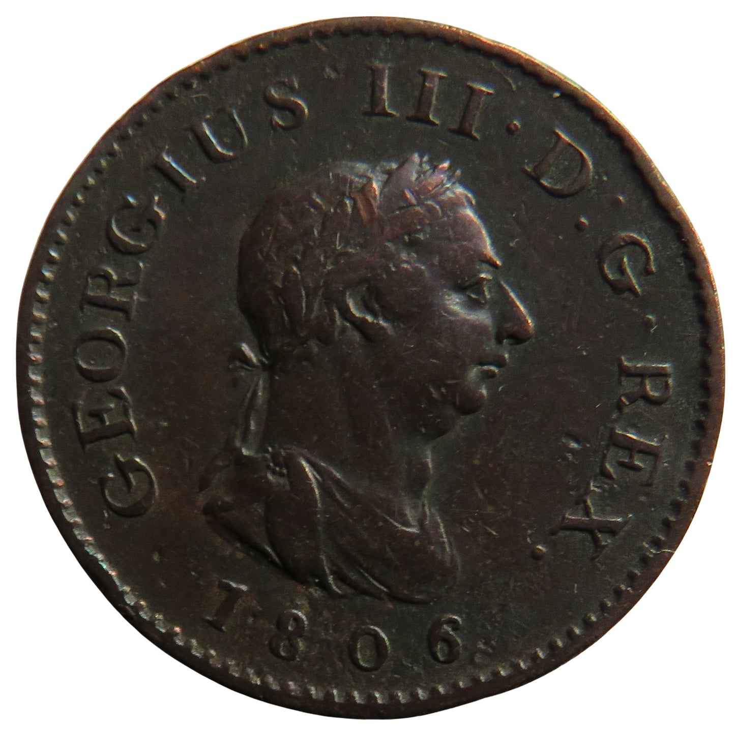 1806 King George III Farthing Coin - Great Britain