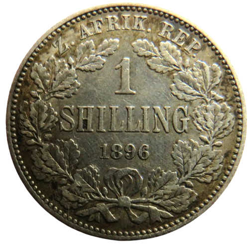 1896 South Africa Silver One Shilling Coin