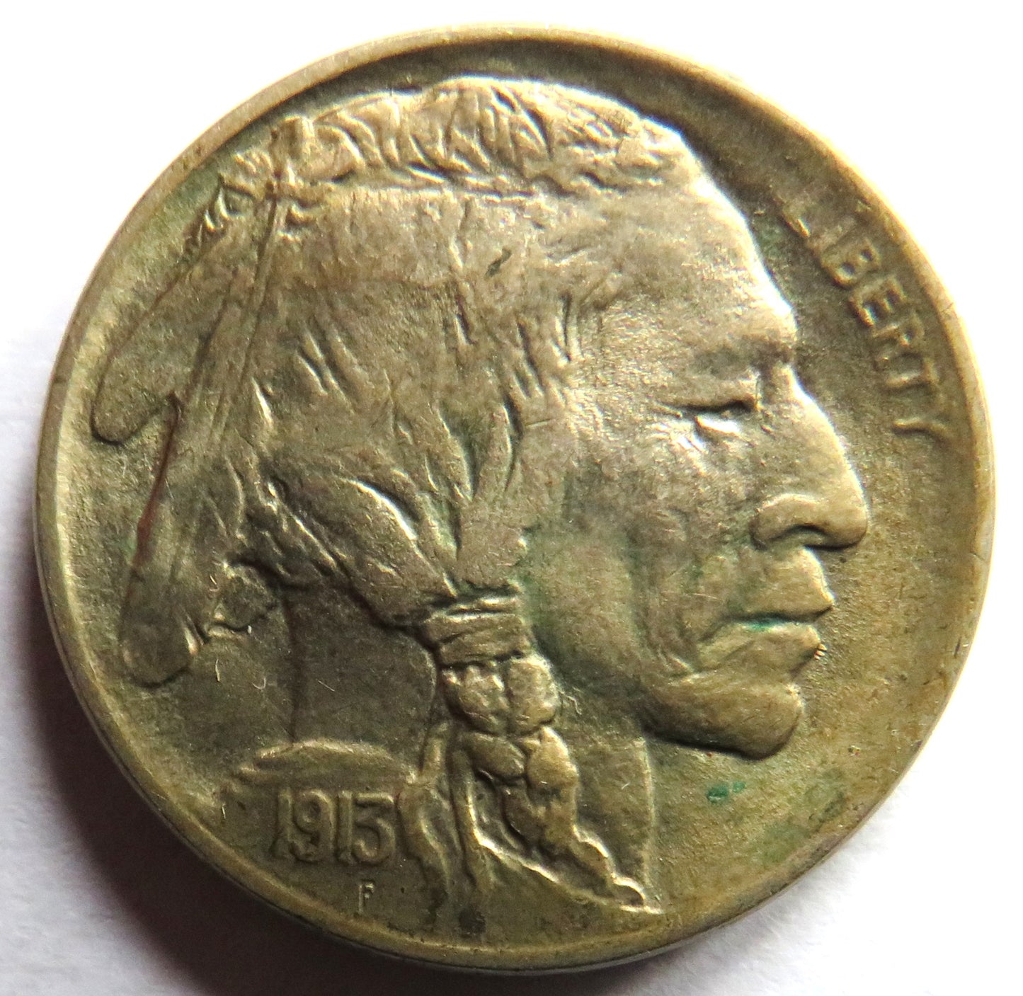 1913 USA Buffalo Nickel Coin In Higher Grade
