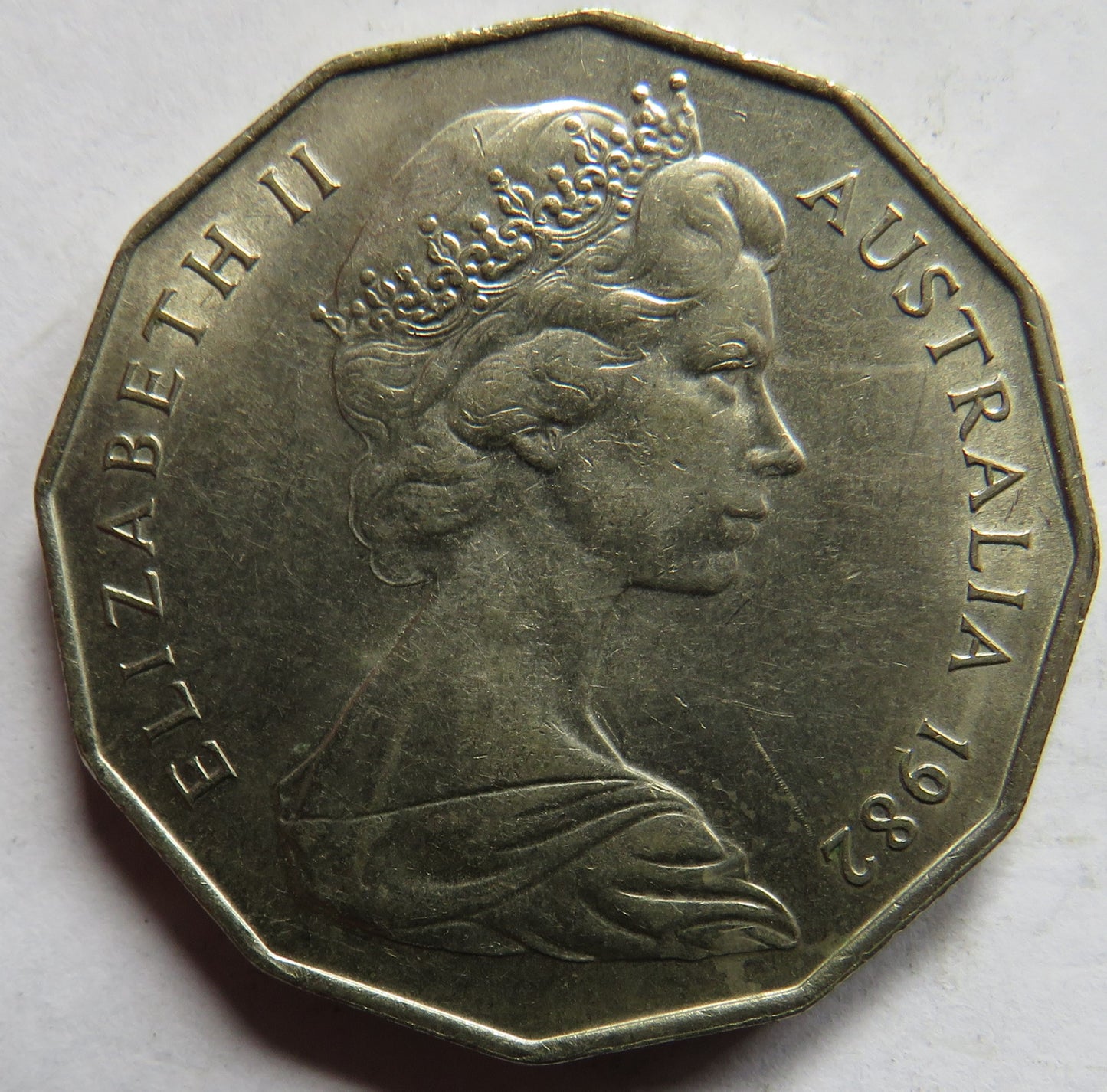 1982 Australia 50 Cents Coin XII Commonwealth Games