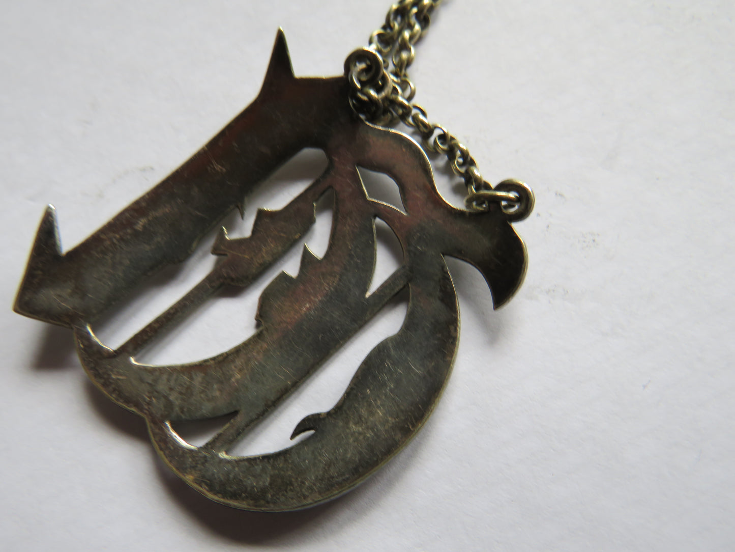 Antique Silver Plated "Whisky" Decanter Label