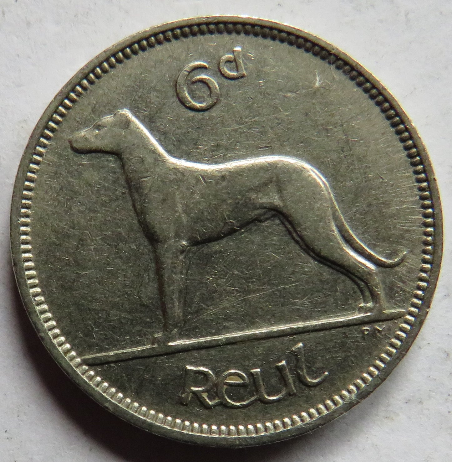 1940 Ireland Eire Sixpence Coin