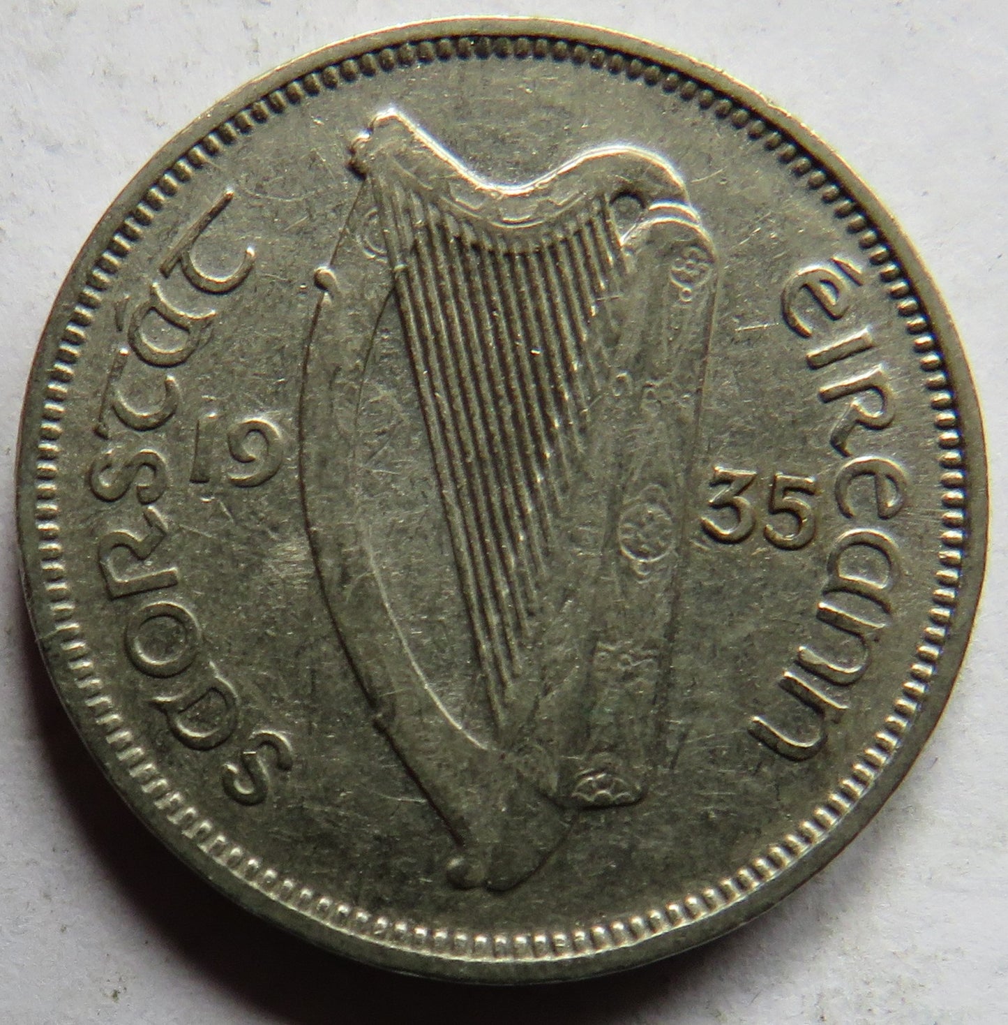 1935 Ireland Eire Sixpence Coin