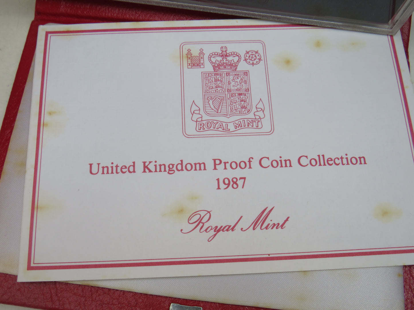 1987 United Kingdom Proof Coin Collection / Set By The Royal Mint